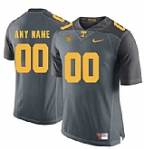 Men's Tennessee Volunteers Gray Customized College Football Jersey