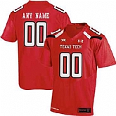 Men's Texas Tech Red Customized College Football Jersey