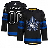 Men's Toronto Maple Leafs Custom X Drew House  Adidas Black Alternate NHL Jersey