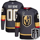Men's Vegas Golden Knights Active Player Custom Gray 2023 Stanley Cup Final Stitched Jersey,baseball caps,new era cap wholesale,wholesale hats