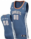 Women's Customized Charlotte Bobcats Blue Jersey