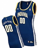 Women's Customized Indiana Pacers Navy Blue Jersey 