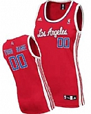 Women's Customized Los Angeles Clippers Red Jersey 