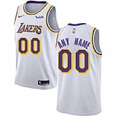 Women's Customized Los Angeles Lakers White Association Edition Nike NBA Jersey,baseball caps,new era cap wholesale,wholesale hats