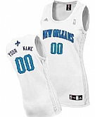 Women's Customized New Orleans Hornets White Jersey