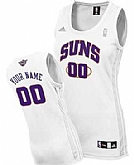 Women's Customized Phoenix Suns White Basketball Jersey