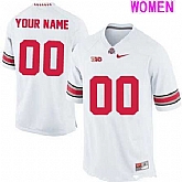 Women's Ohio State Buckeyes Customized College Football Nike 2015 White Limited Jersey,baseball caps,new era cap wholesale,wholesale hats