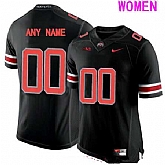 Women's Ohio State Buckeyes Customized College Football Nike Lights Black Out Limited Jersey,baseball caps,new era cap wholesale,wholesale hats