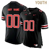 Youth Ohio State Buckeyes Customized College Football Nike Lights Black Out Limited Jersey