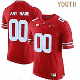 Youth Ohio State Buckeyes Customized College Football Nike Red Limited Jersey,baseball caps,new era cap wholesale,wholesale hats