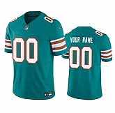 Men & Women & Youth Miami Dolphins Active Player Custom Aqua 2023 F.U.S.E Vapor Limited Stitched Football Jersey