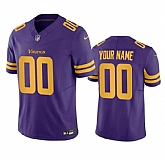 Men & Women & Youth Minnesota Vikings Active Player Custom Purple 2023 F.U.S.E. Color Rush Stitched Jersey