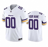 Men & Women & Youth Minnesota Vikings Active Player Custom White 2023 F.U.S.E. Vapor Untouchable Stitched Jersey