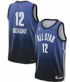 Men's 2023 All-Star #12 Ja Morant Blue Game Swingman Stitched Basketball Jersey Dzhi,baseball caps,new era cap wholesale,wholesale hats