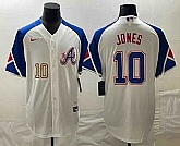 Men's Atlanta Braves #10 Chipper Jones Number White 2023 City Connect Cool Base Stitched Jerseys,baseball caps,new era cap wholesale,wholesale hats