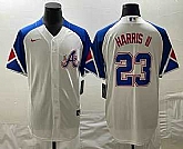 Men's Atlanta Braves #23 Michael Harris II White 2023 City Connect Cool Base Stitched Jersey,baseball caps,new era cap wholesale,wholesale hats