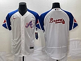 Men's Atlanta Braves Big Logo White 2023 City Connect Flex Base Stitched Baseball Jersey,baseball caps,new era cap wholesale,wholesale hats