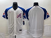 Men's Atlanta Braves Blank White 2023 City Connect Flex Base Stitched Baseball Jersey,baseball caps,new era cap wholesale,wholesale hats