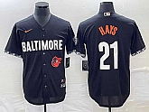 Men's Baltimore Orioles #21 Austin Hays Black 2023 City Connect Cool Base Stitched Jerseys,baseball caps,new era cap wholesale,wholesale hats