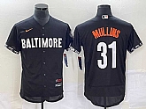 Men's Baltimore Orioles #31 Cedric Mullins Black 2023 City Connect Flex Base Stitched Jerseys,baseball caps,new era cap wholesale,wholesale hats