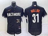 Men's Baltimore Orioles #31 Cedric Mullins Number Black 2023 City Connect Flex Base Stitched MLB Jerseys,baseball caps,new era cap wholesale,wholesale hats
