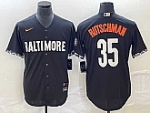 Men's Baltimore Orioles #35 Adley Rutschman Black 2023 City Connect Cool Base Stitched Jerseys,baseball caps,new era cap wholesale,wholesale hats