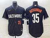 Men's Baltimore Orioles #35 Adley Rutschman Number Black 2023 City Connect Cool Base Stitched Jersey,baseball caps,new era cap wholesale,wholesale hats