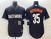 Men's Baltimore Orioles #35 Adley Rutschman Number Black 2023 City Connect Cool Base Stitched Jerseys,baseball caps,new era cap wholesale,wholesale hats