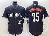 Men's Baltimore Orioles #35 Adley Rutschman Number Black 2023 City Connect Cool Base Stitched MLB Jerseys,baseball caps,new era cap wholesale,wholesale hats