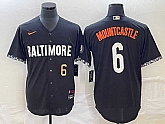 Men's Baltimore Orioles #6 Ryan Mountcastle Number Black 2023 City Connect Cool Base Stitched Jersey,baseball caps,new era cap wholesale,wholesale hats