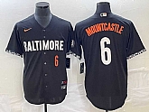 Men's Baltimore Orioles #6 Ryan Mountcastle Number Black 2023 City Connect Cool Base Stitched Jerseys,baseball caps,new era cap wholesale,wholesale hats