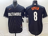 Men's Baltimore Orioles #8 Cal Ripken Jr Black 2023 City Connect Cool Base Stitched Jersey,baseball caps,new era cap wholesale,wholesale hats