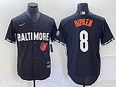 Men's Baltimore Orioles #8 Cal Ripken Jr Black 2023 City Connect Cool Base Stitched Jerseys,baseball caps,new era cap wholesale,wholesale hats
