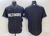 Men's Baltimore Orioles Blank Black 2023 City Connect Cool Base Stitched Jersey,baseball caps,new era cap wholesale,wholesale hats