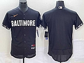 Men's Baltimore Orioles Blank Black 2023 City Connect Flex Base Stitched Jersey,baseball caps,new era cap wholesale,wholesale hats