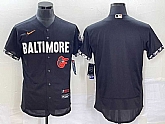Men's Baltimore Orioles Blank Black 2023 City Connect Flex Base Stitched Jerseys,baseball caps,new era cap wholesale,wholesale hats