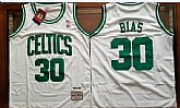 Men's Boston Celtics #30 Len Bias White Swingman Throwback Jersey ,baseball caps,new era cap wholesale,wholesale hats