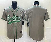 Men's Boston Celtics Blank Gray Stitched Baseball Jersey,baseball caps,new era cap wholesale,wholesale hats