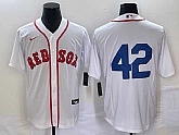 Men's Boston Red Sox #42 Jackie Robinson White Cool Base Stitched Baseball Jersey,baseball caps,new era cap wholesale,wholesale hats