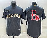 Men's Boston Red Sox Big Logo Grey 2022 All Star Stitched Cool Base Nike Jersey,baseball caps,new era cap wholesale,wholesale hats