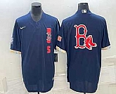 Men's Boston Red Sox Big Logo Navy Blue 2021 MLB All Star Stitched Cool Base Nike Jersey,baseball caps,new era cap wholesale,wholesale hats