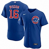 Men's Chicago Cubs #16 Patrick Wisdom Blue Flex Base Stitched Jersey Dzhi,baseball caps,new era cap wholesale,wholesale hats