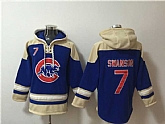 Men's Chicago Cubs #7 Dansby Swanson Ageless Must-Have Lace-Up Pullover Hoodie
