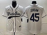 Men's Chicago White Sox #45 Michael Jordan White Cool Base Stitched Jersey,baseball caps,new era cap wholesale,wholesale hats