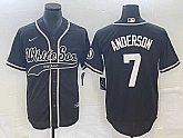 Men's Chicago White Sox #7 Tim Anderson Black Cool Base Stitched Baseball Jerseys,baseball caps,new era cap wholesale,wholesale hats