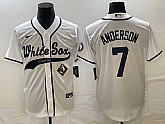 Men's Chicago White Sox #7 Tim Anderson White Cool Base Stitched Baseball Jersey,baseball caps,new era cap wholesale,wholesale hats