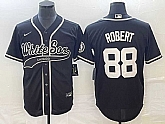 Men's Chicago White Sox #88 Luis Robert Black Cool Base Stitched Baseball Jersey,baseball caps,new era cap wholesale,wholesale hats
