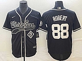 Men's Chicago White Sox #88 Luis Robert Black Cool Base Stitched Jersey,baseball caps,new era cap wholesale,wholesale hats