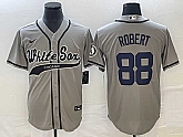 Men's Chicago White Sox #88 Luis Robert Grey Cool Base Stitched Baseball Jersey,baseball caps,new era cap wholesale,wholesale hats