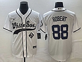 Men's Chicago White Sox #88 Luis Robert White Cool Base Stitched Jerseys,baseball caps,new era cap wholesale,wholesale hats